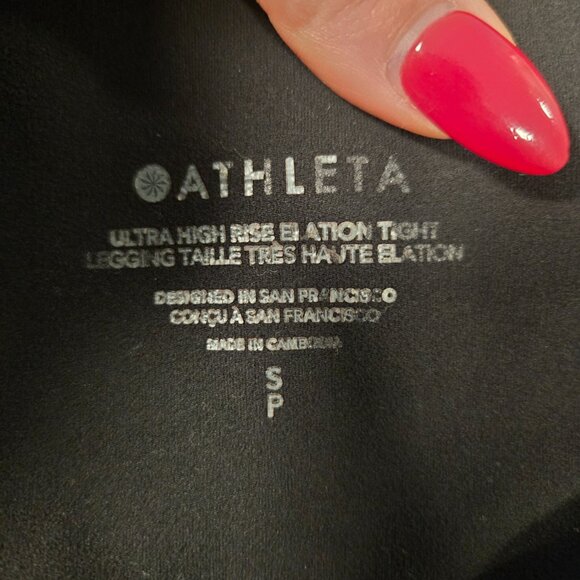 ATHLETA Elation Ultra High Rise Leggings in Black SIZE SMALL - Picture 9 of 10